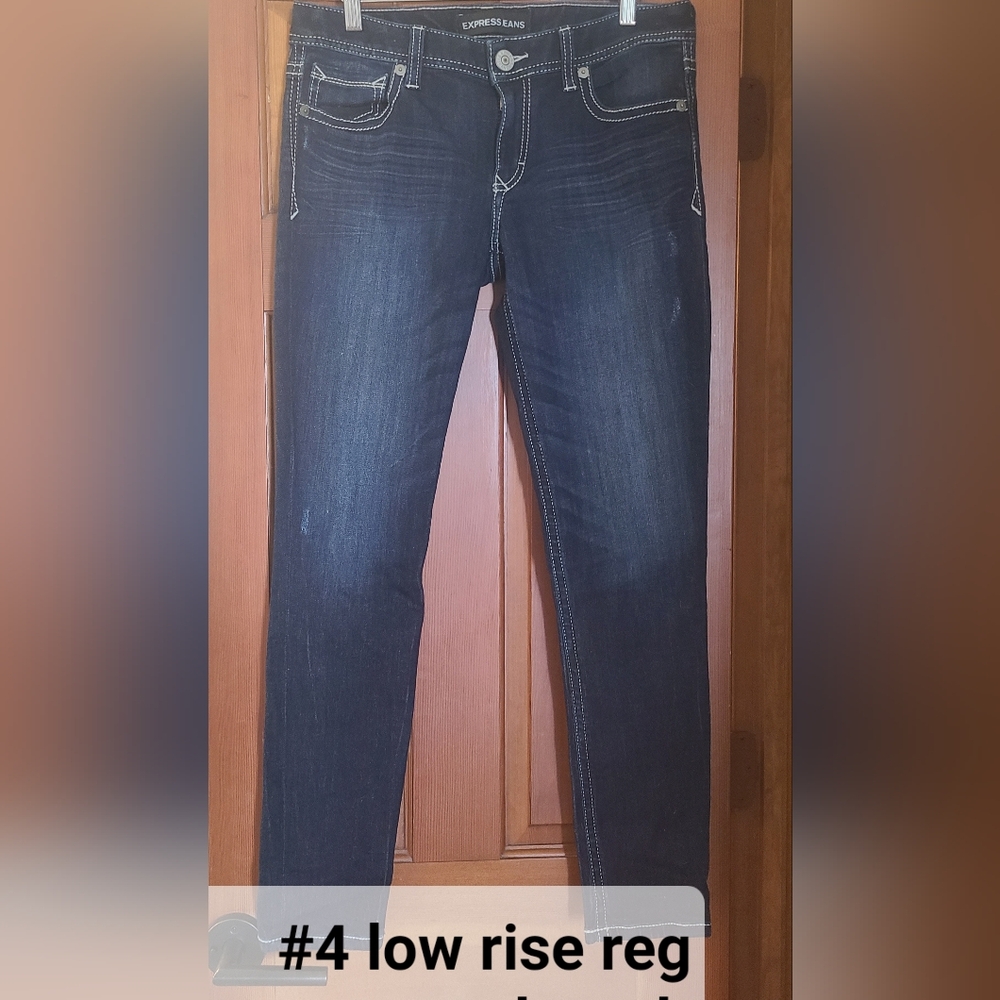 Express Blue Jeggings Sz 10 Low rise